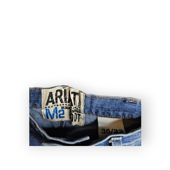 Ariat M4 Relaxed Bootcut Low Rise Blue Jeans - Picture 5 of 7